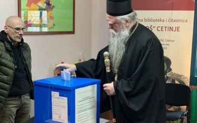 Mitropolit Joanikije glasao na Cetinju