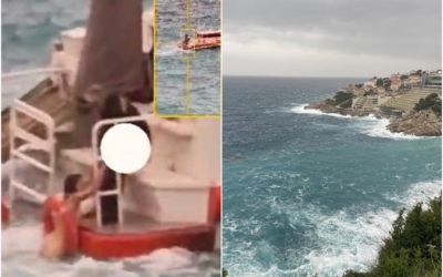 VIDEO – Dramatičan snimak spašavanja u Dubrovniku: Naga žena se kupala u moru po jakom vjetru