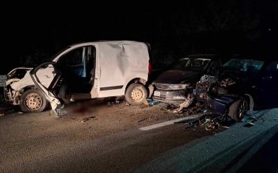 FOTO – Težak sudar na putu Podgorica – Cetinje, ima povrijeđenih