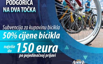 Podgorica na dva točka: Glavni grad pomaže u kupovini bicikla