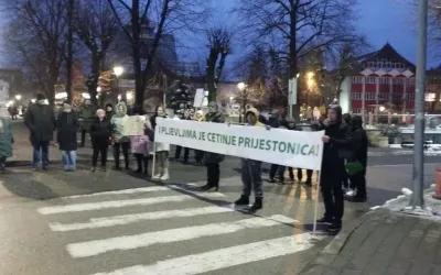 Prva blokada na sjeveru: Podršku zahtjevima “Kamo sjutra” uputili i građani Pljevalja