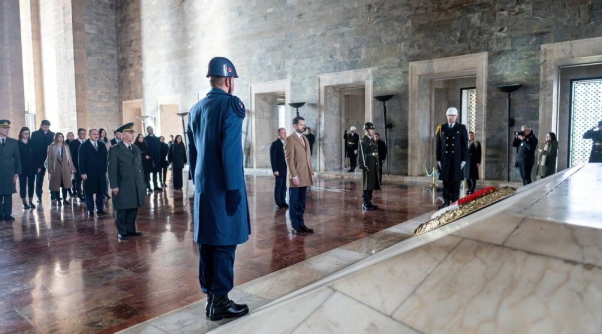 Milatović položio vijenac na Ataturkovom mauzoleju Anitkabir