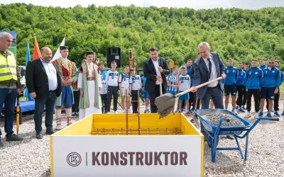 Bijelo Polje: Postavljen kamen temeljac za fudbalski trening kamp