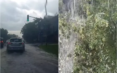 FOTO/VIDEO – Snažno nevrijeme zahvatilo Srbiju, Beograđani dobili upozorenje SMS porukom