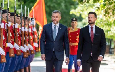 Milatović uz najviše počasti dočekao predsjednika Slovačke na Cetinju
