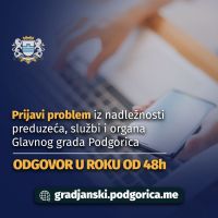 Građanski servis– portal putem kojeg građani mogu podnositi zahtjeve i prijaviti probleme