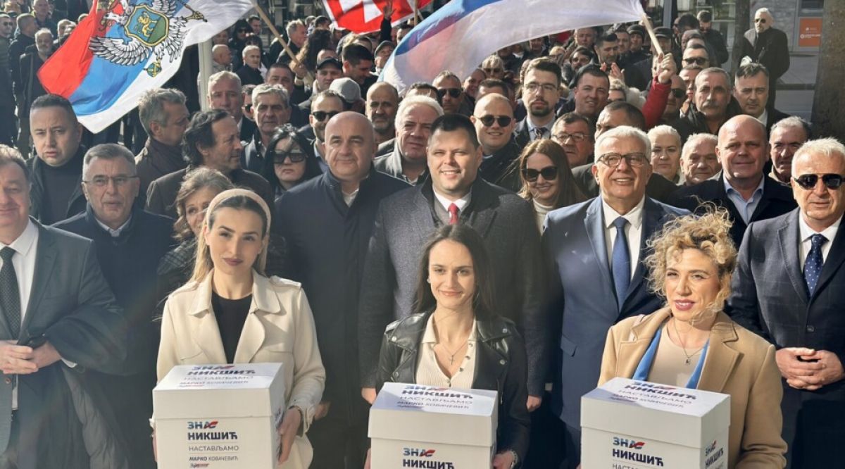 Koalicija „Za budućnost Nikšića – Marko Kovačević“ predala listu: Zna Nikšić, nastavljamo!