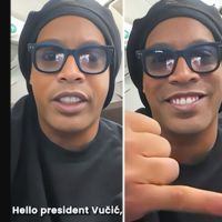 VIDEO – Ronaldinjo poslao video poruku predsjedniku Srbije: Čuveni fudbaler stiže u Beograd