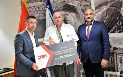 CEDIS donirao 30 hiljada eura Institutu za bolesti djece KCCG