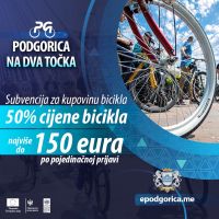 Podgorica na dva točka: Glavni grad pomaže u kupovini bicikla