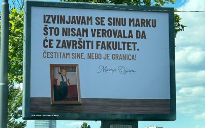 O ovom bilbordu u Beogradu svi pričaju: Majka se javno izvinila sinu