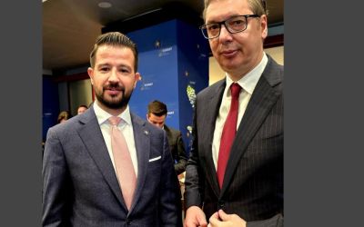 Milatović i Vučić se sreli u Tirani: „Razmijenili smo mišljenja o bezbjednosti, ekonomiji i stabilnosti“