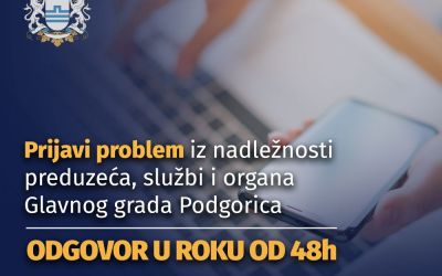 Građanski servis– portal putem kojeg građani mogu podnositi zahtjeve i prijaviti probleme