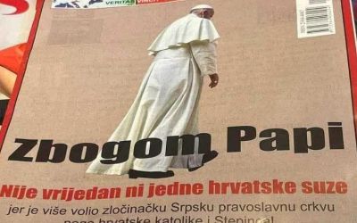 Naslovna strana koja je šokirala Hrvatsku: „Zbogom Papi, nije vrijedan ni jedne hrvatske suze“